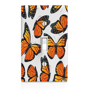 Monarch Butterflies, Butterfly Light Switch Cover, Night Light, Cabinet Knob