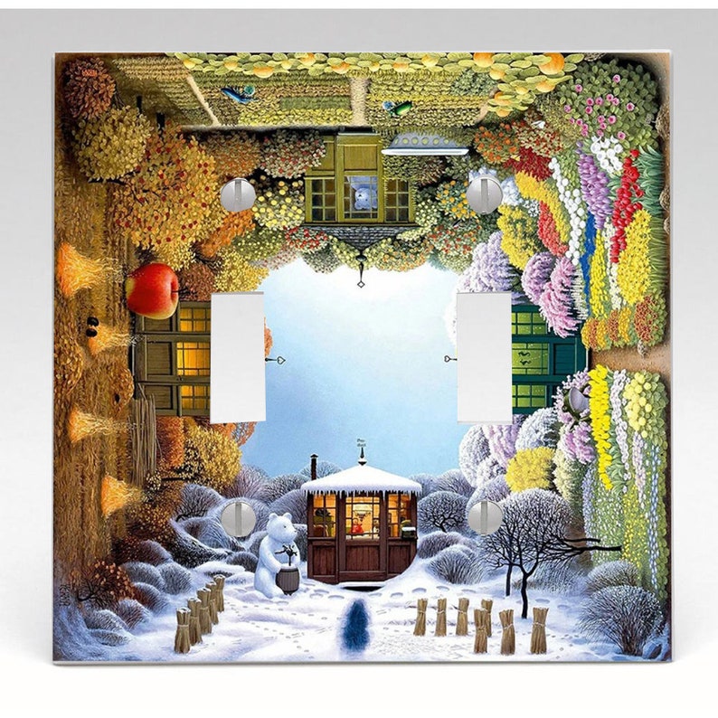 4 Seasons, Winter, Fall Light Switch Cover, Night Light, Cabinet Knob ...