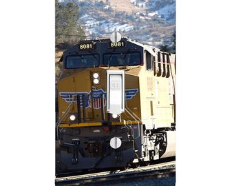 Union Pacific, Train Light Switch Cover, Night Light, Cabinet Knob