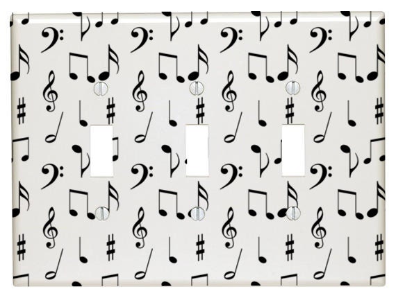 Music Notes, Musical Light Switch Cover, Night Light, Cabinet Knob - Etsy