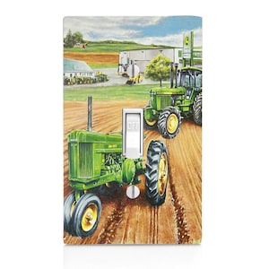 Farm Life, Tractor Light Switch Cover, Night Light, Cabinet Knob