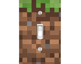 Pixel Blocks, Gamer Light Switch Cover, Night Light, Cabinet Knob, Gift