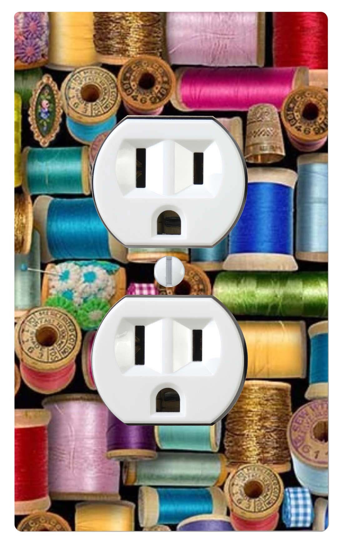 Vintage Thread Sewing Room Light Switch Cover Night Light Etsy