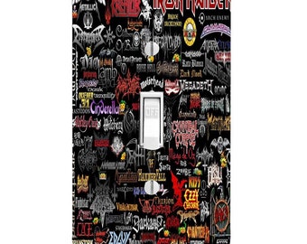Heavy Metal Bands Light Switch Cover, Night Light, Cabinet Knob, Gift