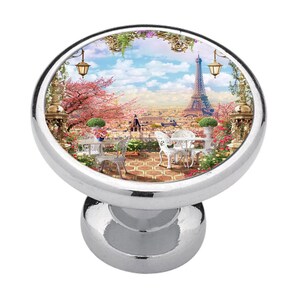 Paris View, Romantic Light Switch Cover, Night Light, Cabinet Knob Gloss Knob