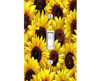 Nothing But Sunflowers Light Switch Cover, Night Light, Cabinet Knob