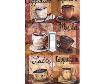 Espresso, Coffee, Kitchen Light Switch Cover, Night Light, Cabinet Knob