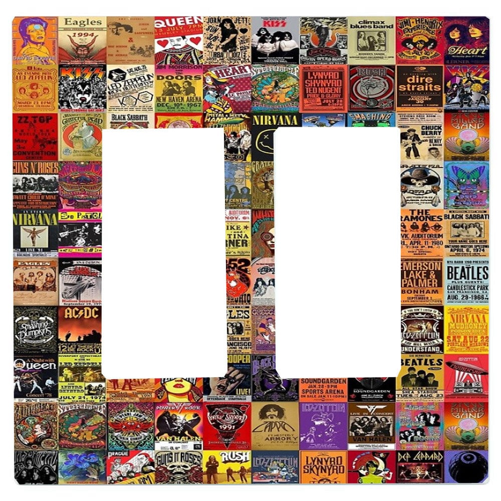 Rock Band Poster Image Light Switch Cover Night Light Etsy