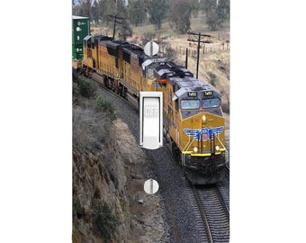 Tehachapi Tunnel 3, Train Light Switch Cover, Night Light, Cabinet Knob