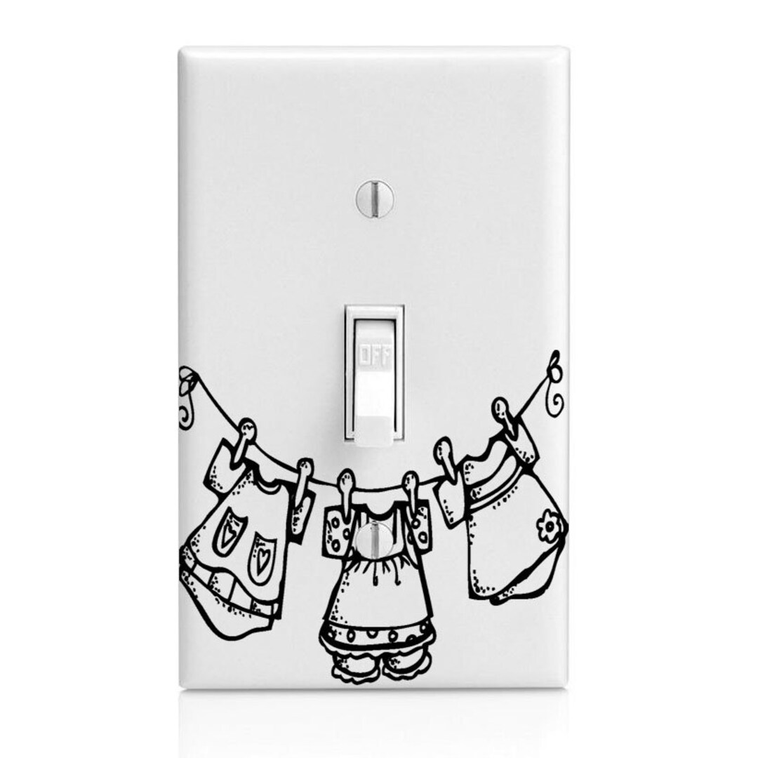 Laundry, Clothesline Light Switch Cover, Night Light, Knob Etsy