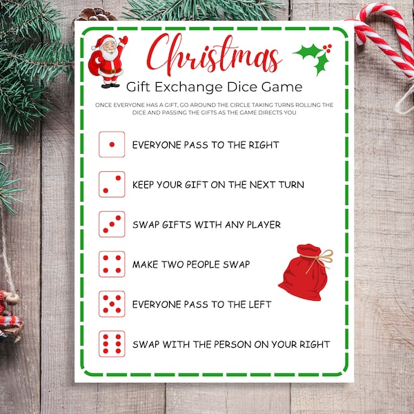 Christmas Gift Exchange Dice Game 60  Gift Ideas for 2024