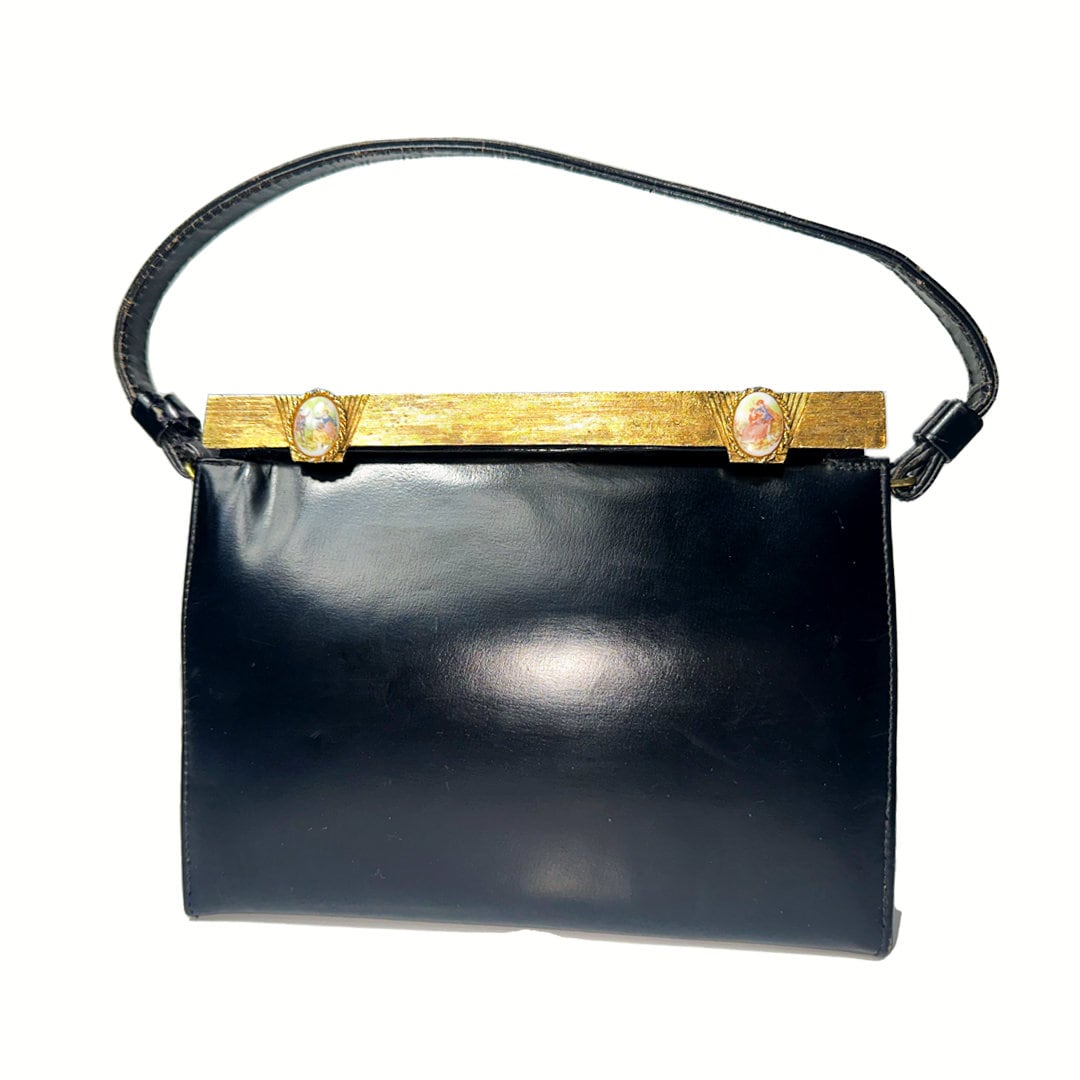 アール・デコ パーティーバッグ アンティーク アールデコ ブラス製