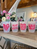 Oh sip it’s a girls trip, girls vacay cups, girls vacay decor, girls trip plastic cups, girls vacation cups, Vacation plastic cups