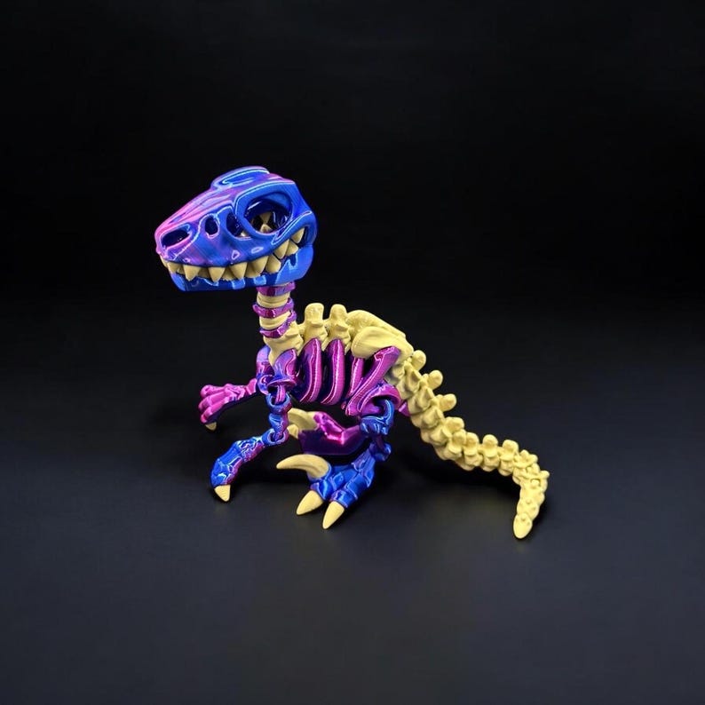3D Printed Articulated Raptor Model, Dinosaur Collectible - Etsy