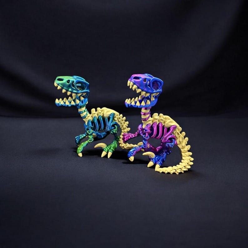 3D Printed Articulated Raptor Model, Dinosaur Collectible - Etsy