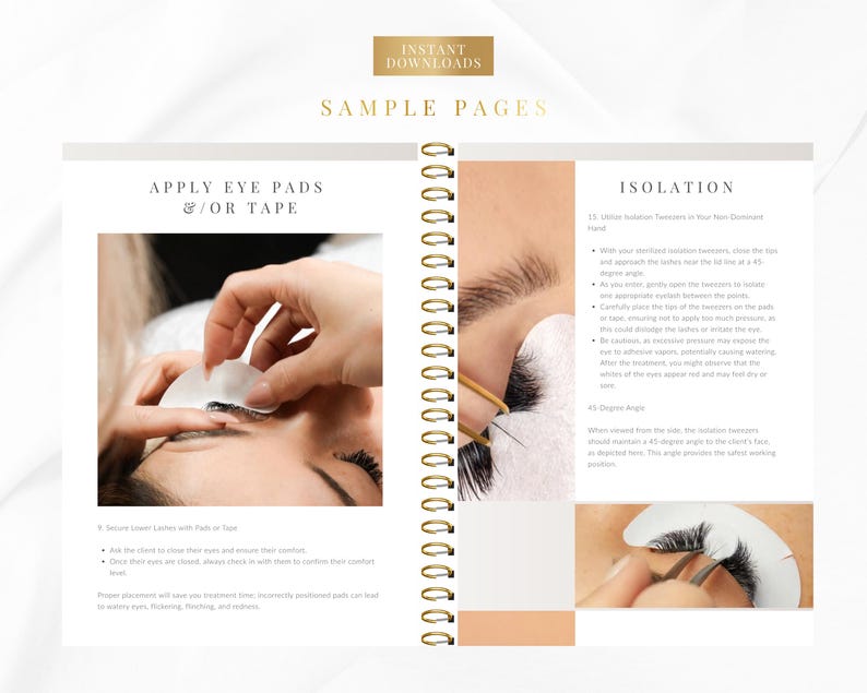 Classic Eyelash Extensions Training Manual for Lash Educators ...