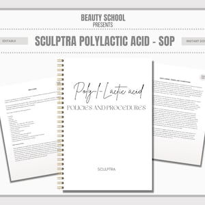 Poly L Lactic Acid, Policies & Procedures, Sculptra, Policy Documents, Procedure Forms, Aesthetics Clinic, Injector Files, Edit in Canva