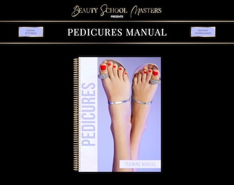 Pedicure Training Manual, Nail Technician Course (Canva Editable, PDF)