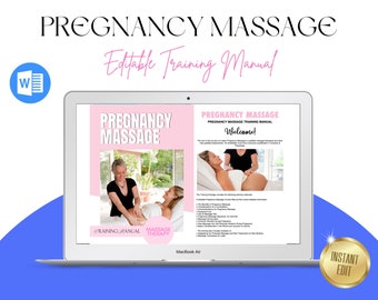 Pregnancy Massage Training Manual, Massage Therapist, PDF eBook, Student or Instructor, Advanced Massage Training, Instant Download