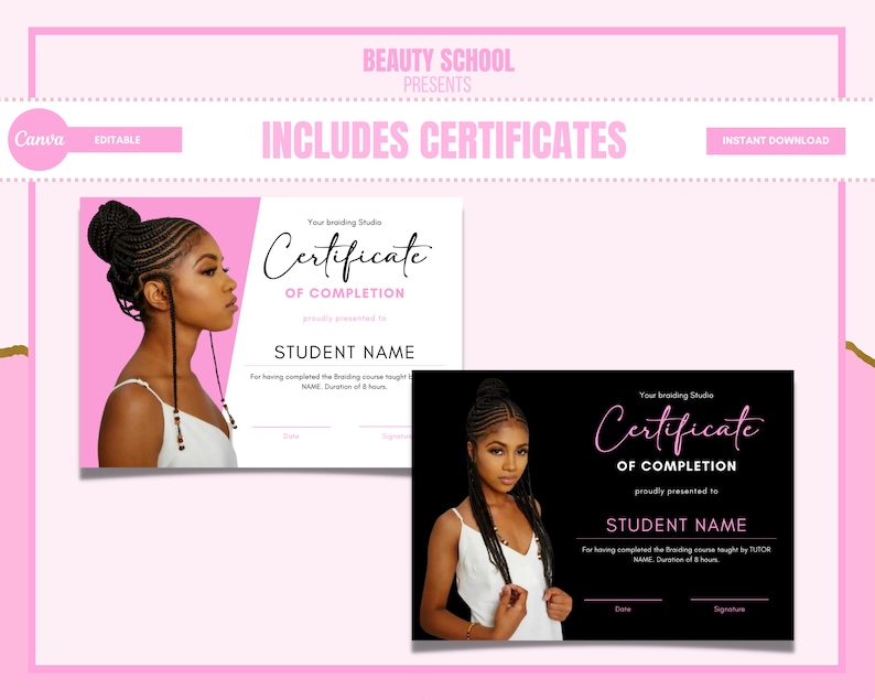Braiding Manual & Braid Extensions Training Manual, Hair Braiding Guide ...