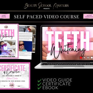Teeth Whitening Online Course, Training Manual & Certificate