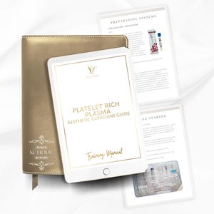PRP-trainingshandleiding voor clinici, cursus bloedplaatjesrijke plasma-esthetiek (bewerkbaar canva, digitale download)
