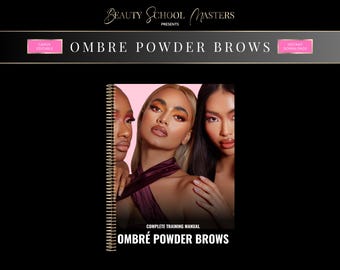 Ombre Powder Brows Training Manual, Editable PMU Guide (Canva)
