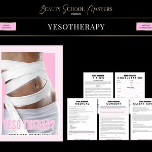 Yesotherapy Training Course, Editable Canva Manual (PDF eBook)