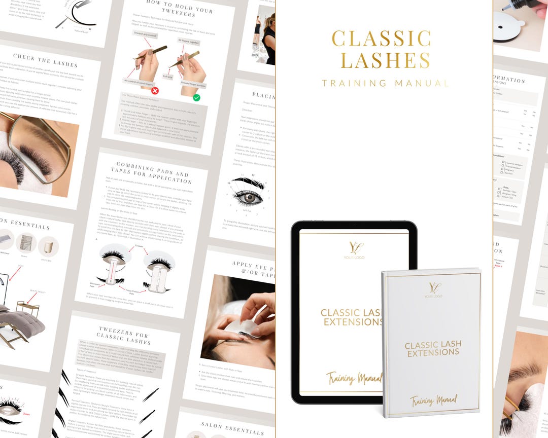 Classic Eyelash Extensions Training Manual for Lash Educators ...
