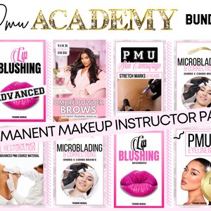 PMU Training Manuals, Permanent Makeup, Educator Value Bundle, Microblading, Micropigmentation, Paramedical, Camouflage, SMP, Edit in Canva