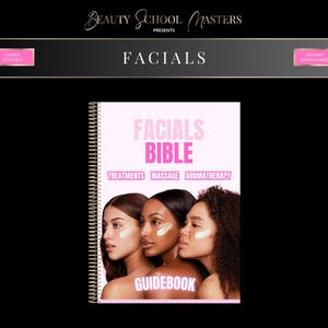 Manuel de formation sur les soins du visage, cours d'esthétique, livre électronique Canva modifiable (téléchargement PDF)