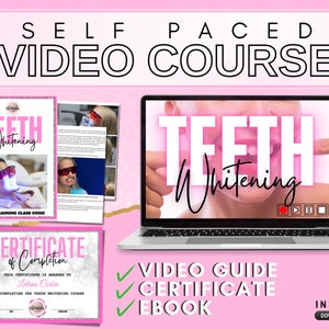 Blanqueamiento dental, Curso online de blanqueamiento dental, Formación en blanqueamiento dental, Certificado de blanqueamiento dental, Manual de formación para el curso de blanqueamiento dental