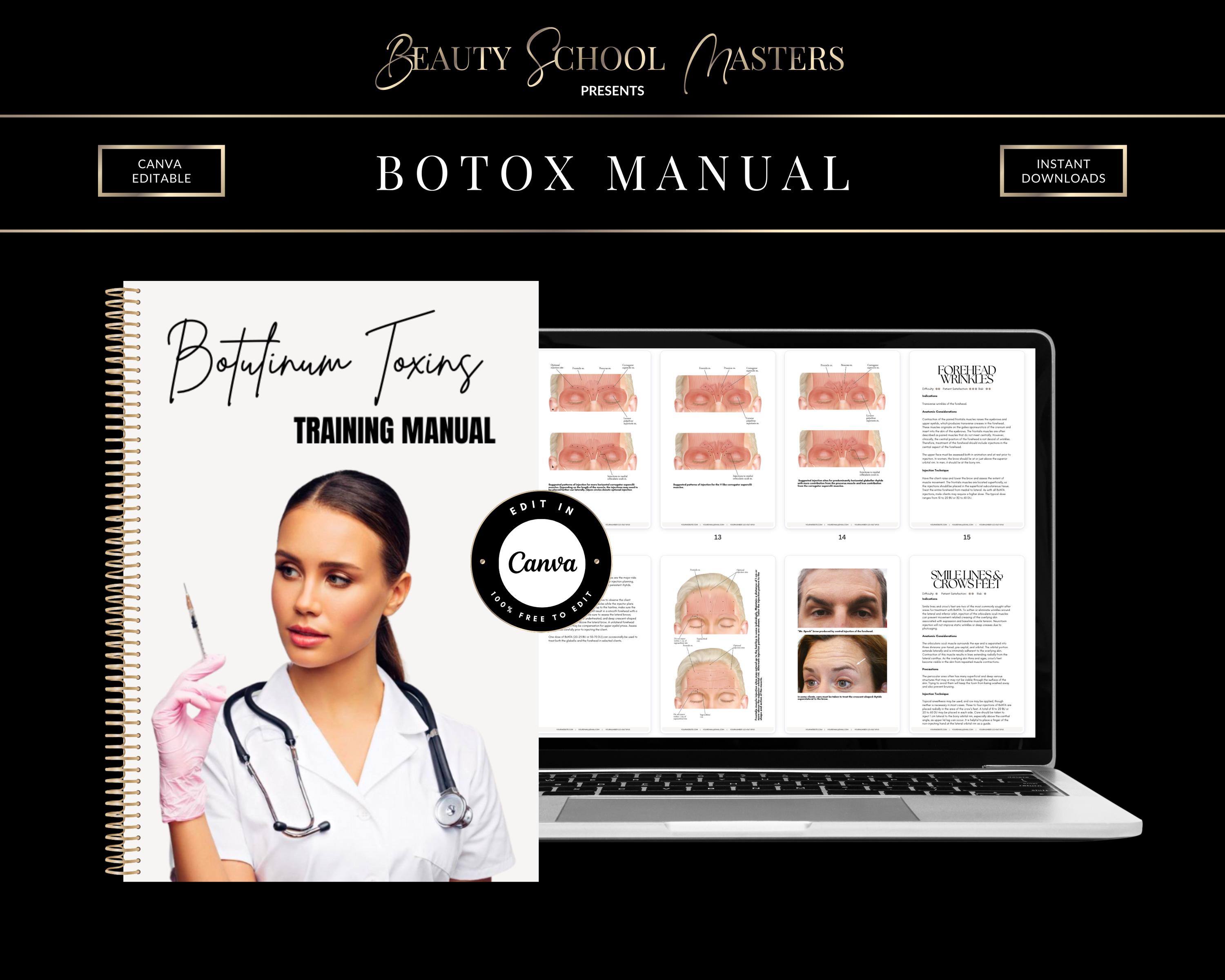 Botox & HA Fillers Training Manuals, Cosmetic Injections Training ...