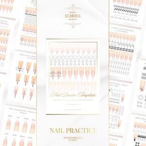 Acrylic Beads & Nail Art Practice Workbook | Editable Canva Guide | PDF eBook