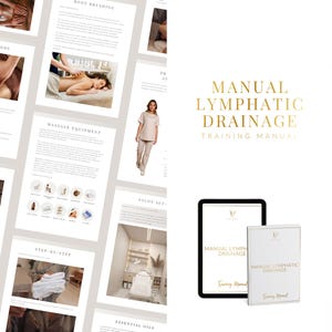 Lymphatic Drainage Massage Therapy Training Manual: Editable MLD Course eBook (Digital Download)