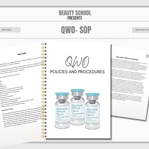 QWO Policies & Procedures, QWO, Policy Documents, Procedure Forms, Aesthetics Clinic Files, SOP, Celulite Injector Policy, Edit in Canva