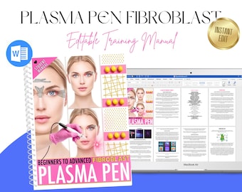 Podręcznik szkoleniowy z użyciem fibroblastów Plasma Pen, edytowalny przewodnik dla ucznia (PDF)