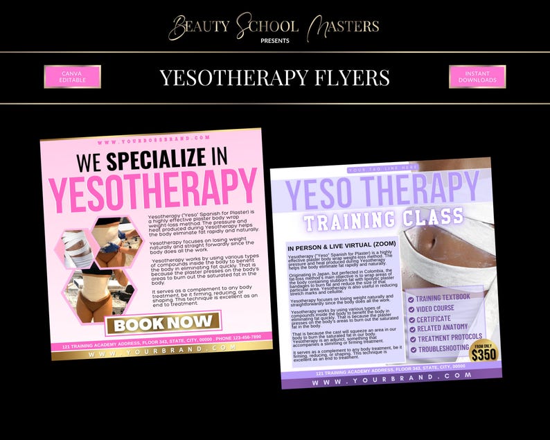 Yesotherapie Trainingsbuch, Körperwickel, Einverständniserklärung, Flyer (PDF eBook, Canva) Bild 3