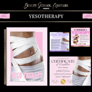 Yesotherapy Training Course, Editable Canva Manual (PDF eBook)