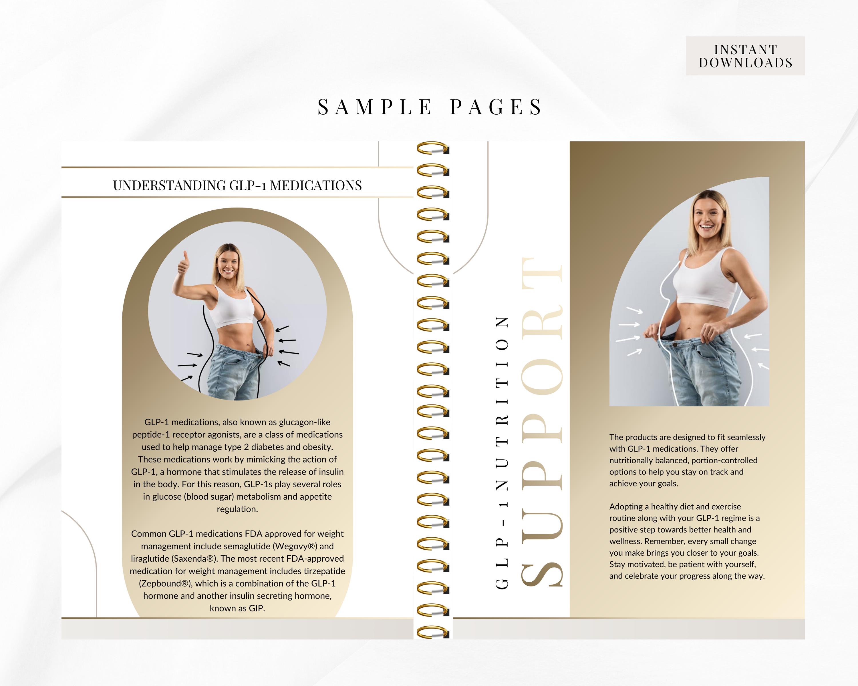 Editable GLP-1 Client Packet, Weight Loss Dosage Guide (canva Template ...