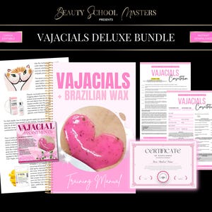 Pakiet szkoleniowy Vajacials, depilacja brazylijska (edytuj w Canva)