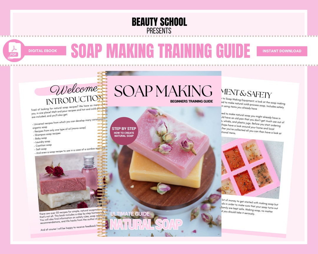 Soap Making Class, Soap Making Training Manual, Soap Making Recipes