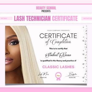 Lash Tech Training Zertifikate x3, Lash Tech Training, Classic Lashes Diplom, Volume Lash Training, Hybrid Lash Training, Lash Model Lash