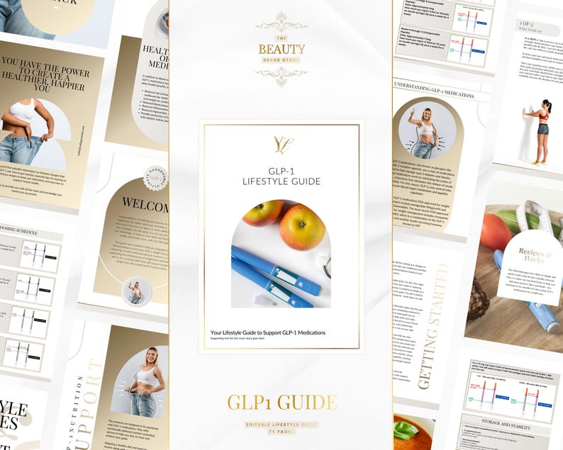 Editable GLP-1 Client Packet, Weight Loss Dosage Guide (canva Template ...