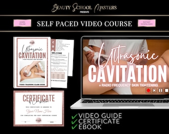 Corso online sulla cavitazione ultrasonica, formazione video, certificato (download digitale)