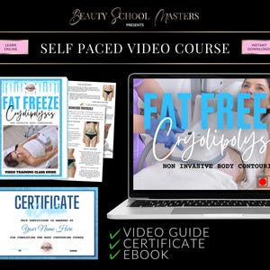 Fat Freeze Cryolipolysis Video Training, Body Contouring Class Online with Certificate