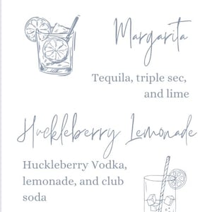Cocktail Menu Template