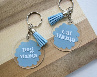 Dog Mom Keychain, Cat Mom Keychain, Personalized Keychain, Custom Keychain, Pet Lover gift, Dog Lover Gift, Cat Lover Gift, Pet Mom Gift