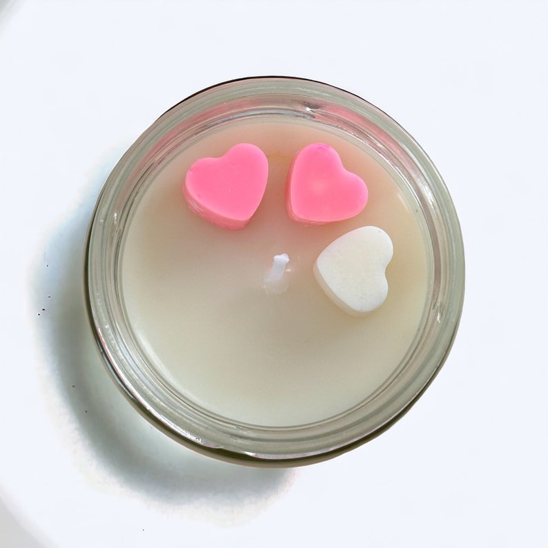 Bougie parfumée personnalisée 'Texte de souhait' bougie dans un verre végétalien cire de soja cadeau personnalisé avec texte cadeau d'anniversaire Fête des Mères Saint Valentin pinke Wachsherzen