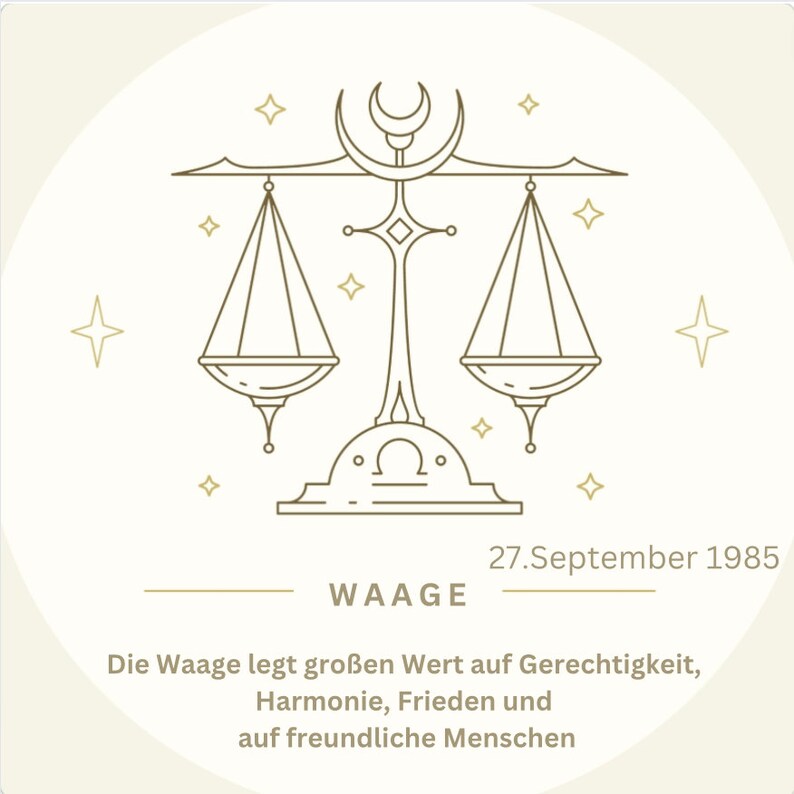 Candle Zodiac Sign Libra Personalized Scented Candle Birthday Zodiac